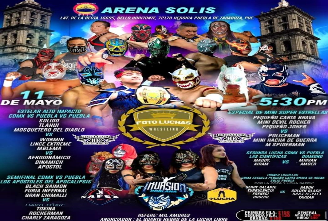 Foto Luchas Wrestling tomará la Arena Solís