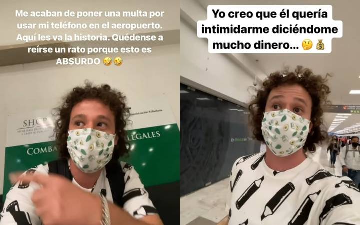 Multan a Luisito Comunica en el AICM por usar su celular