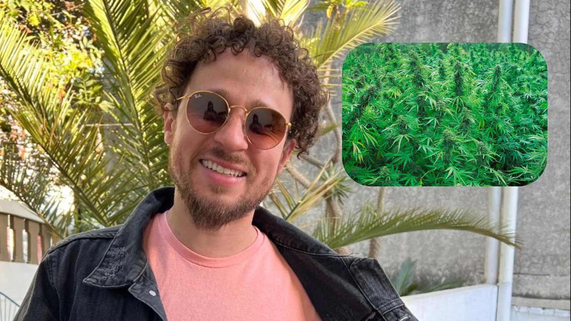 Critican a Luisito Comunica por foto en campo de mariguana de Uruguay 