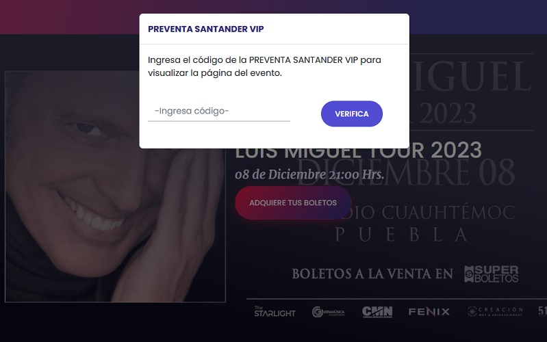 Tiran fans página de Luis Miguel por preventa de boletos para Tour