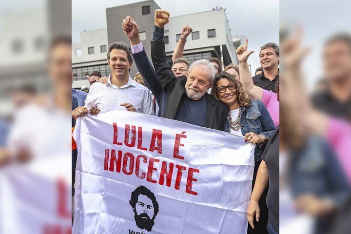 Queda en libertad Lula da Silva, tras 19 meses en la cárcel