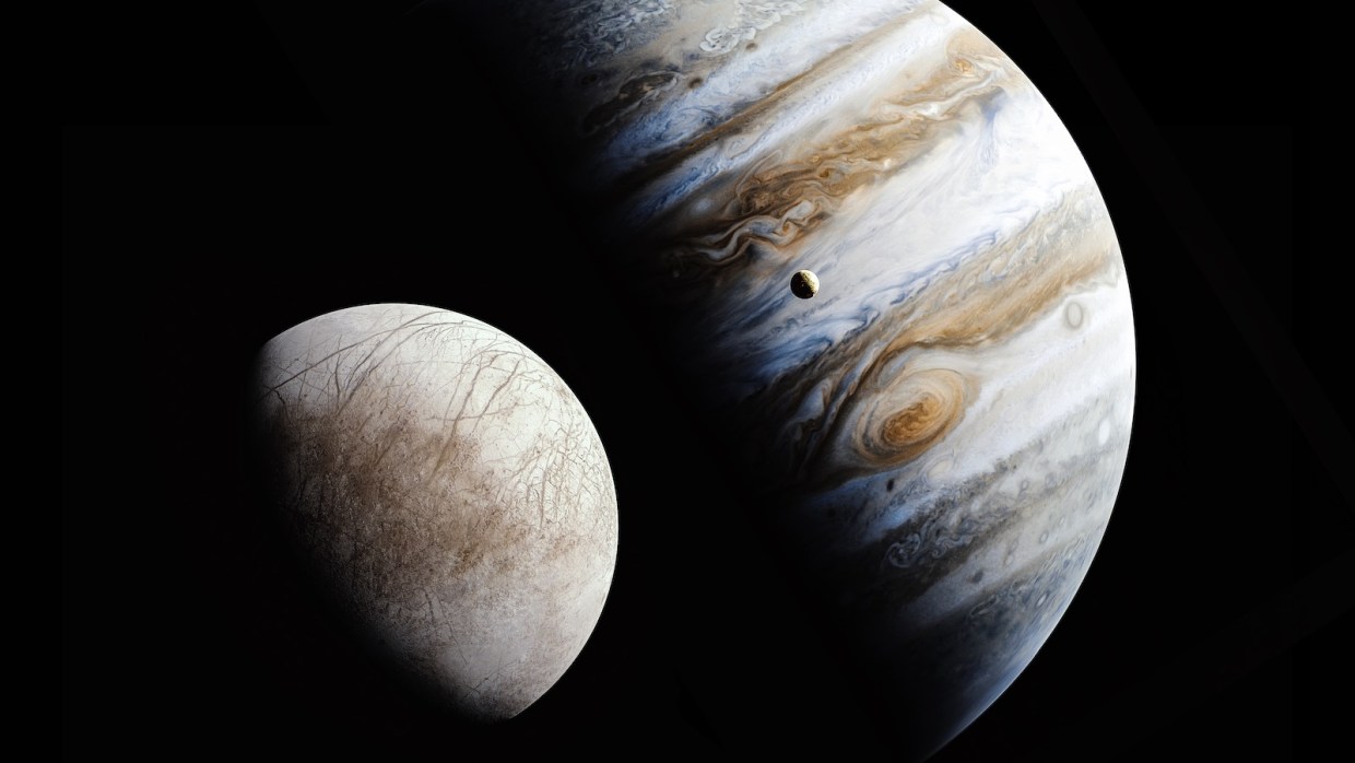 NASA y SpaceX alistan viaje a Europa, luna de Júpiter