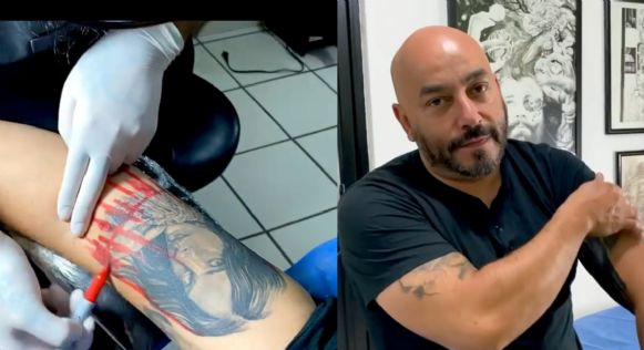 Lupillo Rivera se borra  tatuaje de Belinda
