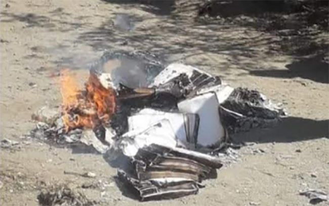 Pobladores queman urnas y boletas en Santa María Ixtiyucan en Nopalucan