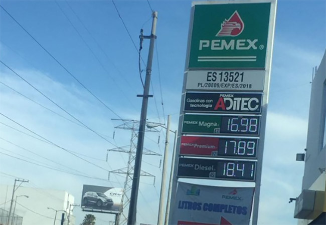 En Puebla gasolina Magna se vende a 16.98 el litro