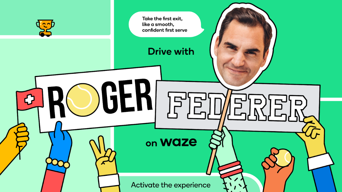 La experiencia de Roger Federer está disponible en Waze
