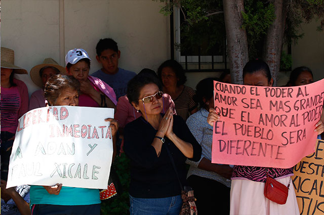 Inician manifestaciones para exigir liberación de los Xicale