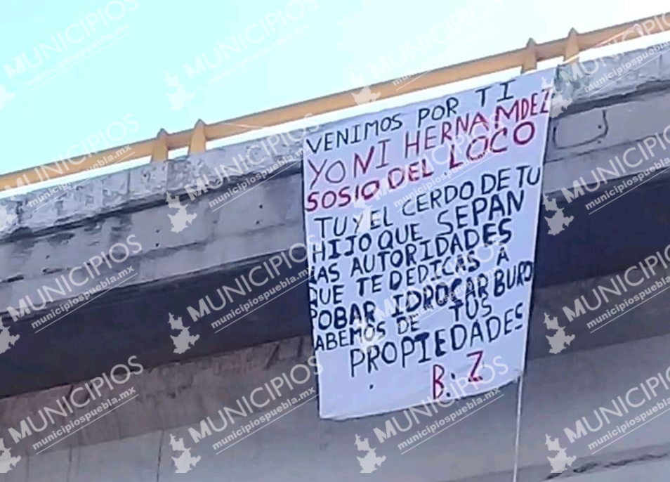 Venimos por ti Yoni Hernández; lo amenazan con manta en Texmelucan