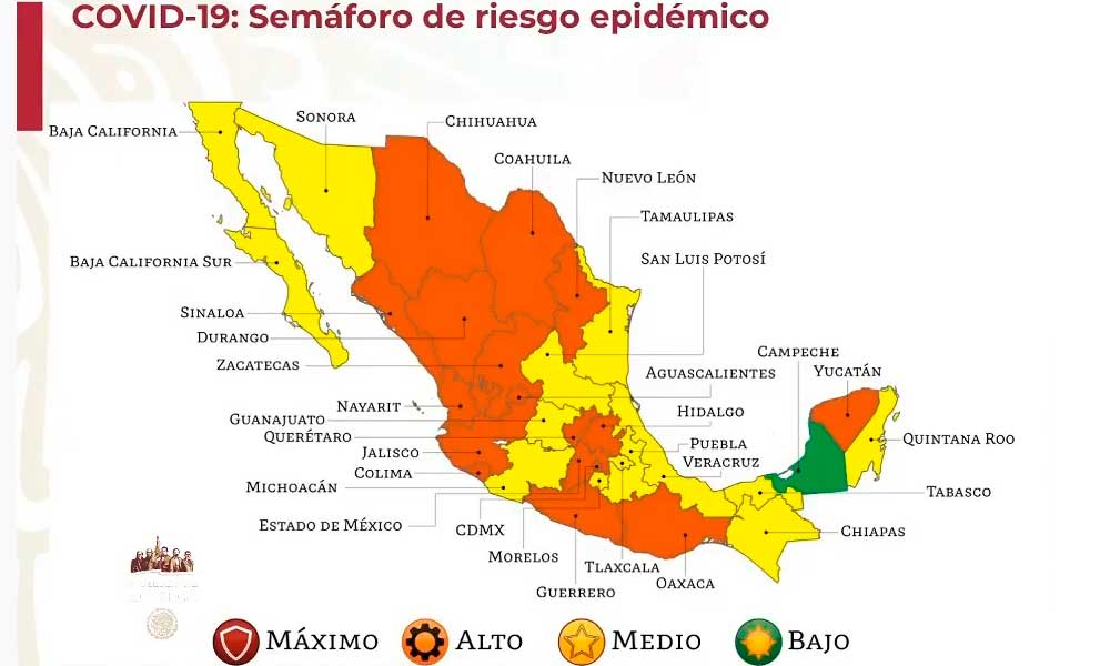 Puebla se mantiene en semáforo amarillo por 15 días más