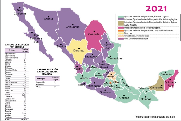 Puebla, el estado con más cargos en juego para el 6 de junio