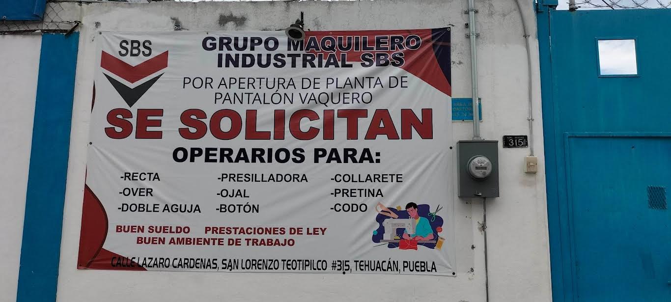 Cierra industria maquiladora en Tehuacán con déficit de 30 mil empleos