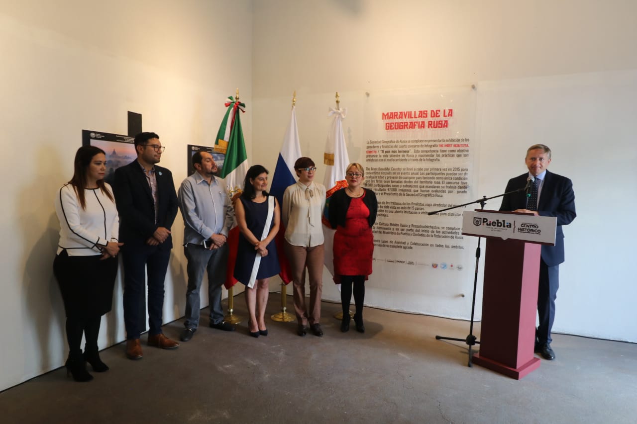 Inauguran la exposición Maravillas de la Geografía Rusa en Puebla