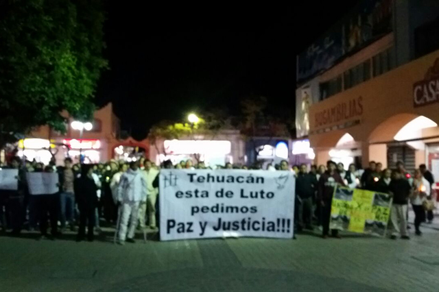 Marchan por homicidios ocurridos en Tehuacán