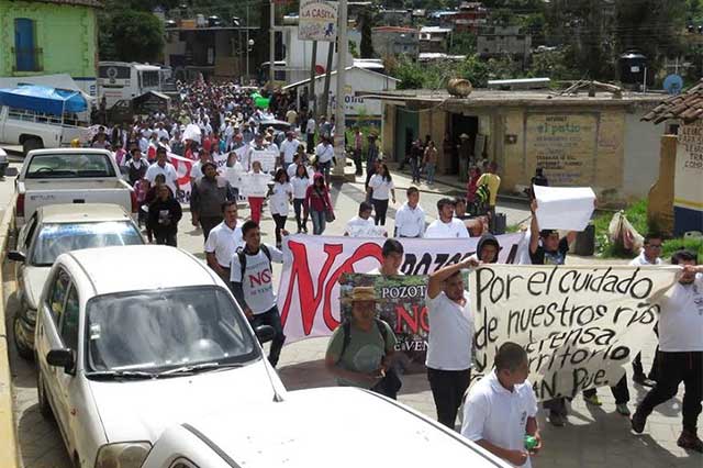 Buscan habitantes de la Sierra Norte amparo contra hidroeléctrica en Pozotitla
