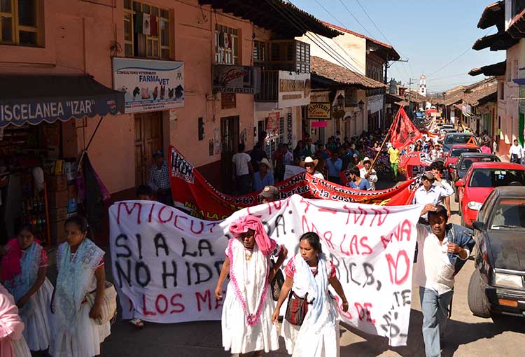 Emprenden indígenas jornada en contra de proyectos mineros en Puebla