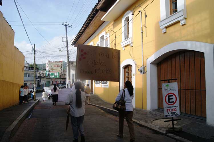 Protestan católicos por segunda ocasión contra la inseguridad en Huauchinango