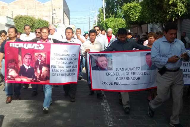 Marcha contra RMV daña relación: regidor de Tehuacán 