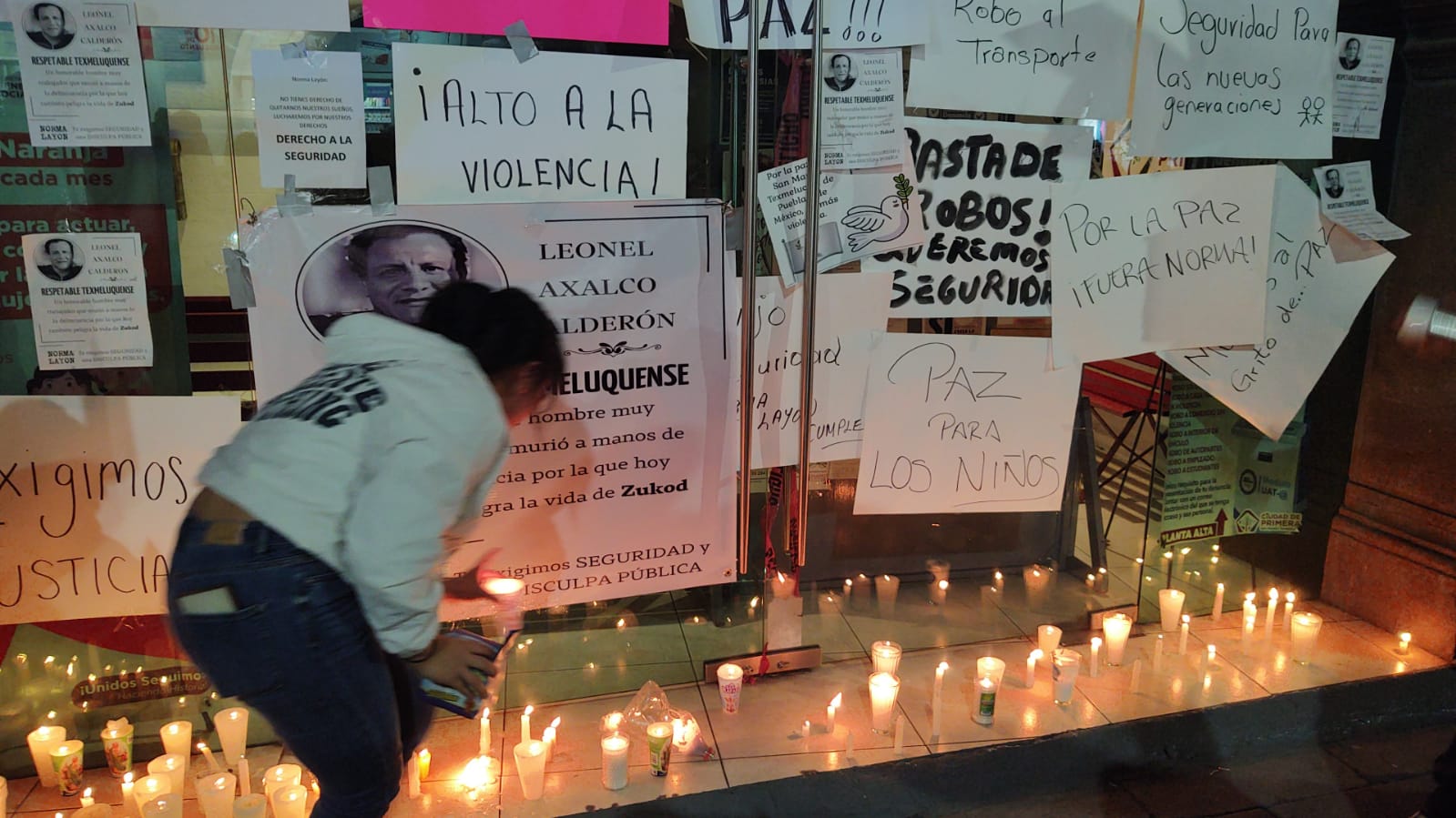 Marchan en Texmelucan para pedir presencia de la Guardia Nacional