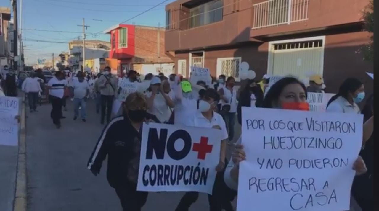Marchan contra la inseguridad en Huejotzingo