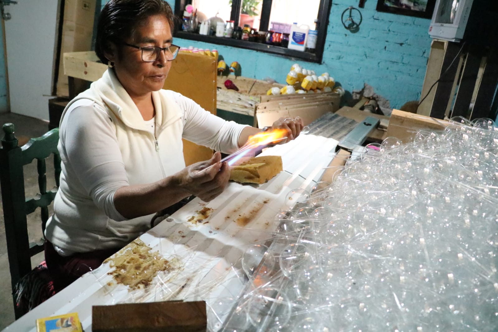 Doña Mariana, 24 años de soplar con el corazón