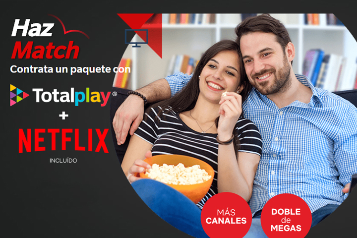 Totalplay anuncia paquete que incluye Netflix