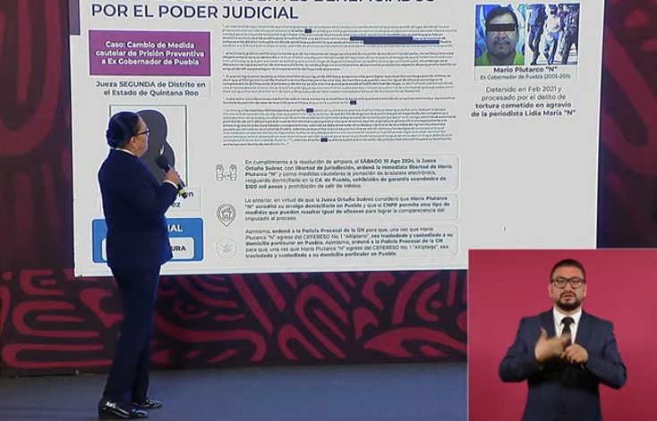 Usa AMLO casos de Marín y Zavala para arremeter contra el Poder Judicial