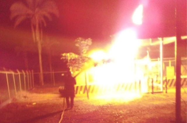 Incendia estación de gas en Veracruz y sufre quemaduras