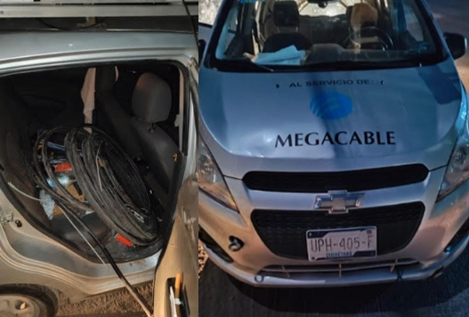 Clientes de Telmex, afectados por técnico de Megacable que robó fibra óptica en Veracruz