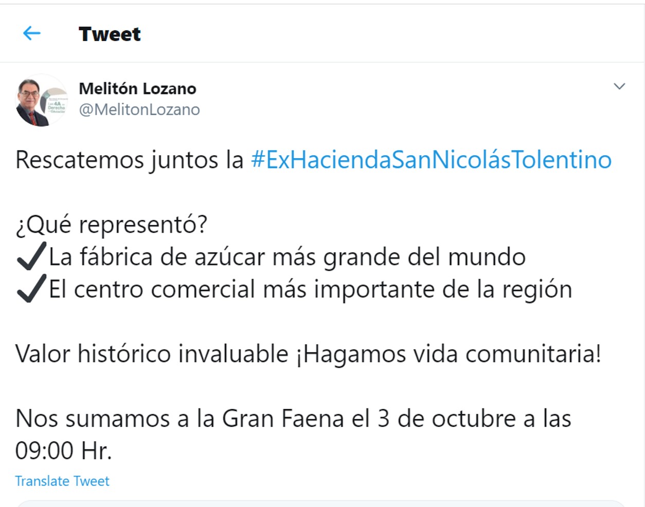 Titular de la SEP Puebla exhorta a rescatar ex hacienda en Izúcar