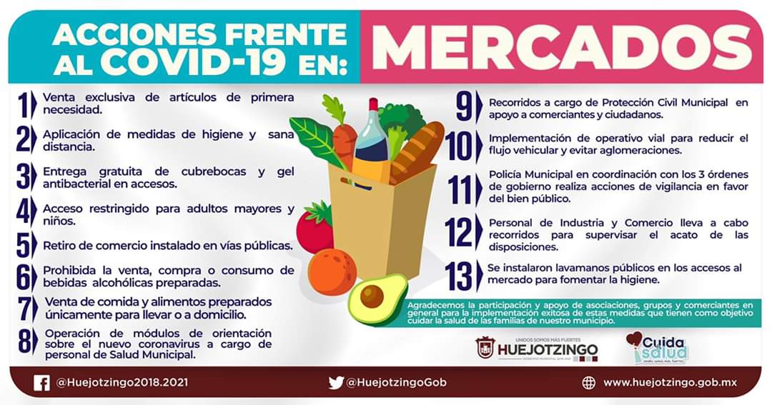 Tianguis de Huejotzingo reiniciará labores a partir del 20 de junio