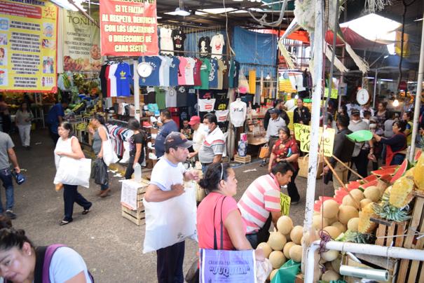 Día normal de ventas en mercado Hidalgo a pesar de contingencia en Puebla