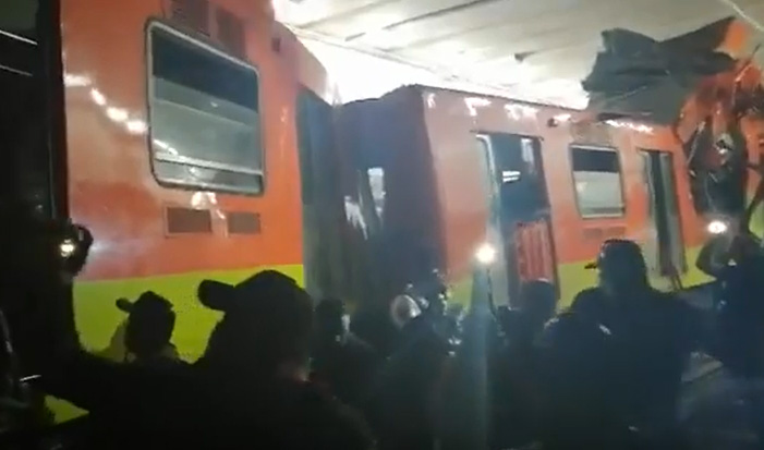 VIDEO Chocan vagones del metro en la CDMX; hay un muerto y 41 heridos