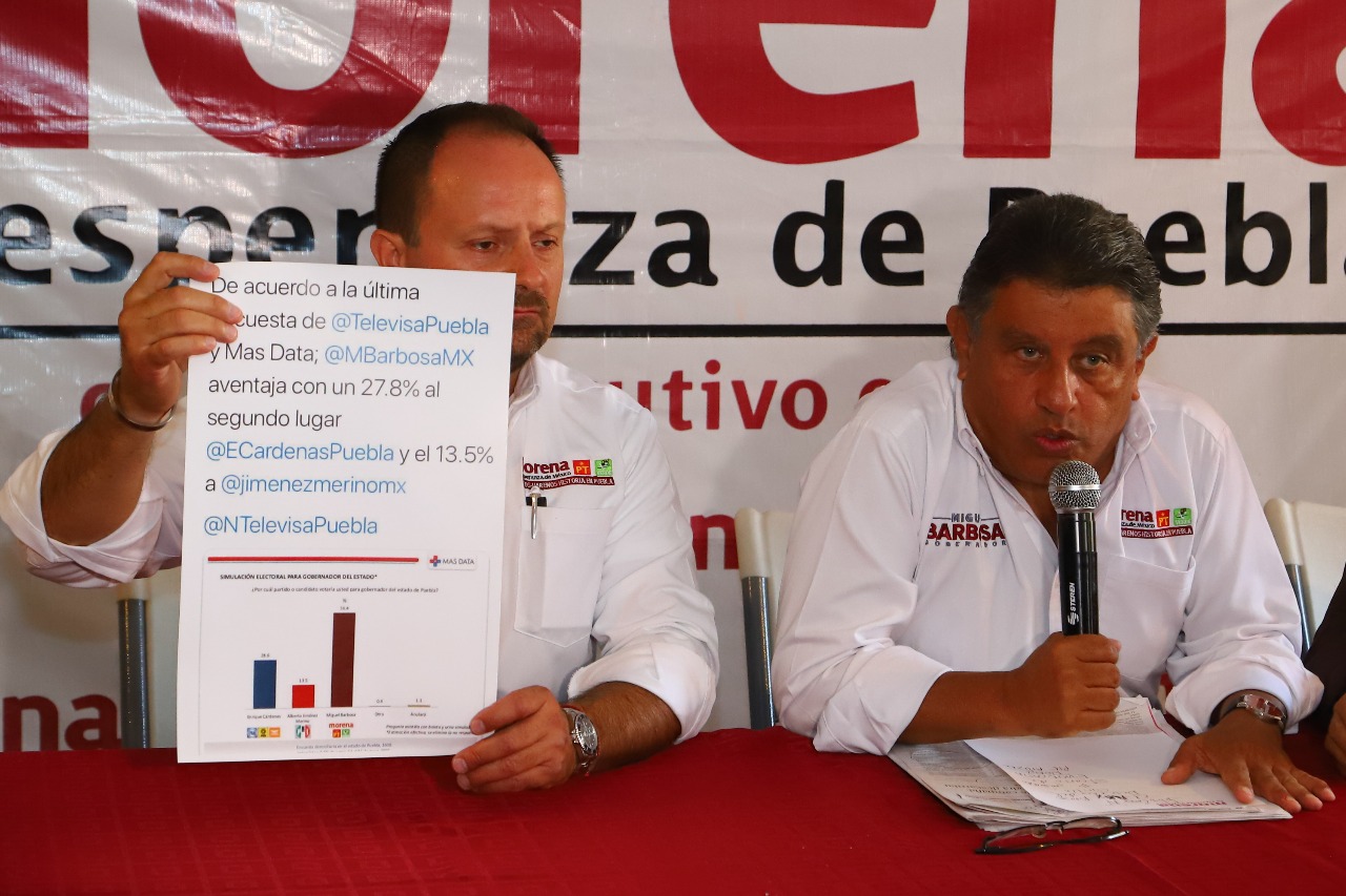 Encuestas reflejan que Barbosa ganará el 2 de junio: Meza