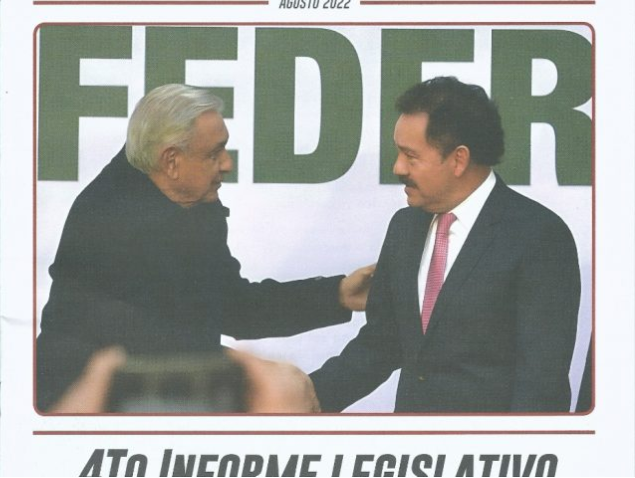 Mier se promociona con imagen de AMLO en folletín