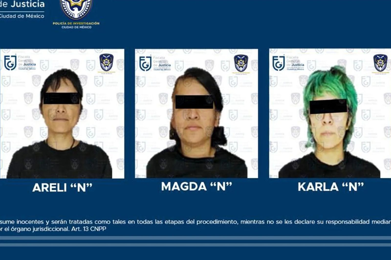 Les imputan robo agravado y daño a propiedad a las tres mujeres detenidas en desalojo de la CNDH