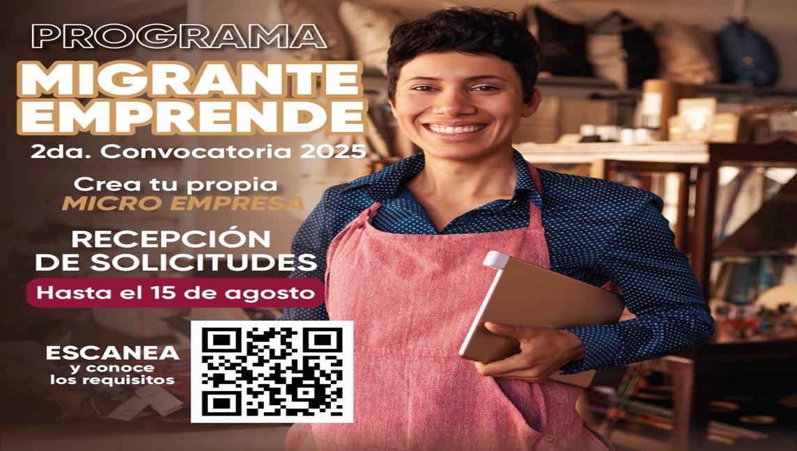 Próximo viernes concluye convocatoria del Programa Migrante Emprende en Puebla