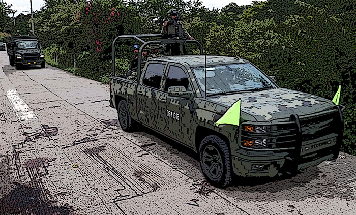 Narcos matan a militar con armas calibre 50 en Bacalar