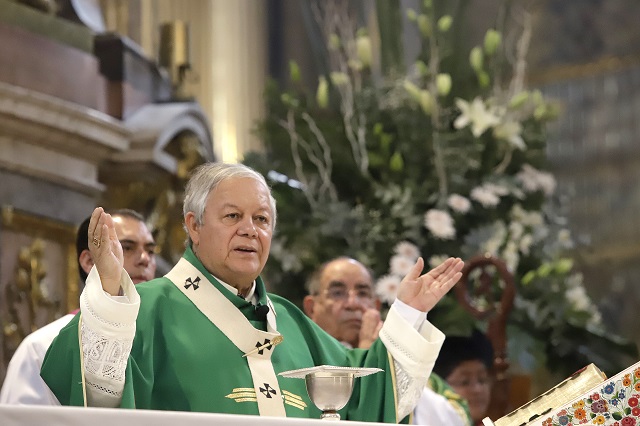 Pide arzobispo a ciudadanos sumarse a estrategia de seguridad en Puebla