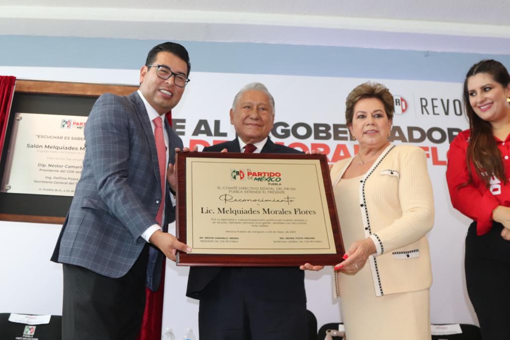 El PRI rinde homenaje a Melquiades Morales Flores