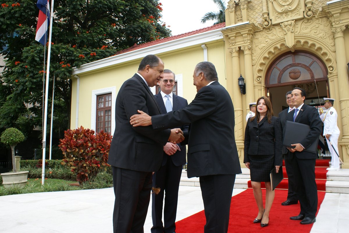 Presenta Melquiades Morales sus cartas credenciales en Costa Rica