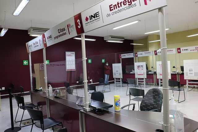 Módulos del INE Puebla seguirán operando con estrictas medidas de sanidad 