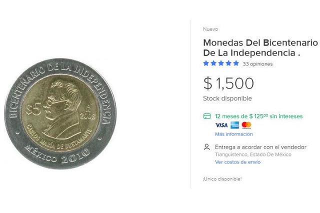 Te podrían pagar miles de pesos por tus monedas del Bicentenario