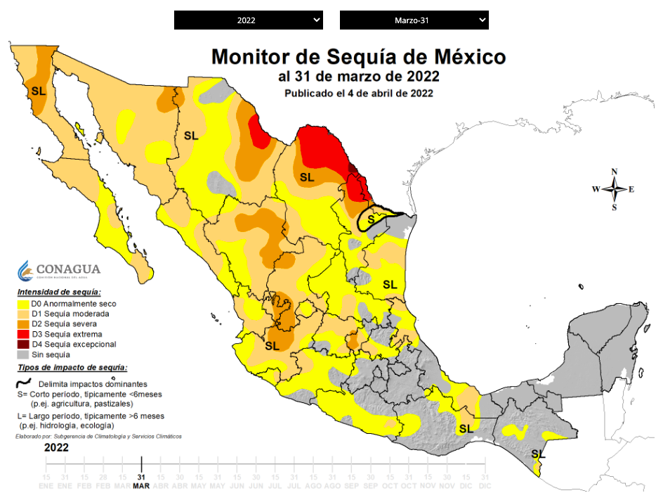 52.7 por ciento del territorio tlaxcalteca anormalmente seco: MSM