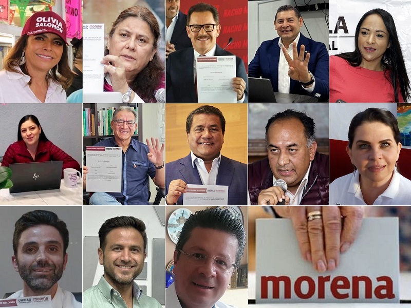 Registran en total a 27 aspirantes de Morena al gobierno de Puebla