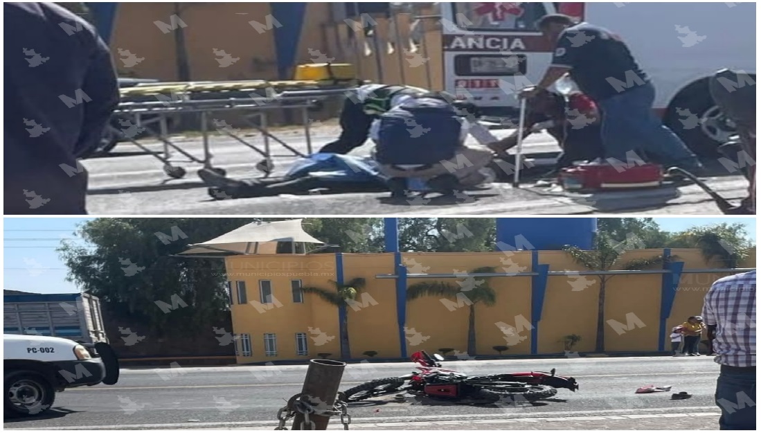 Motociclista esquiva auto, derrapa y pierde la vida en Acatzingo