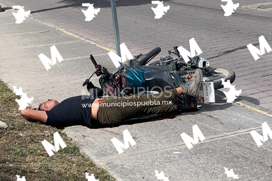 Matan a motociclista en San Pedro Cholula