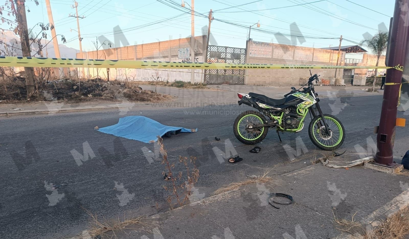 Hoy, motociclista muerto en la federal México-Puebla