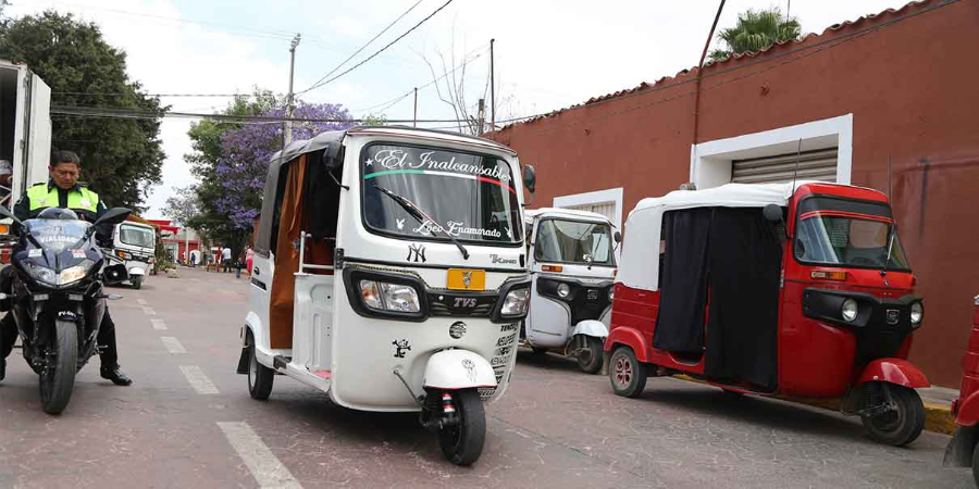 No circularán mototaxis en Puebla, respalda ERP