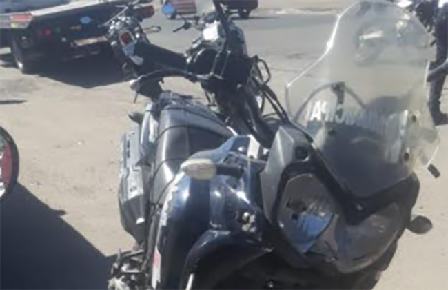 Tras persecución policías recuperan moto robaba y aseguran a ladrón en Texmelucan