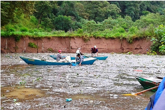 Sacan 8 toneladas de basura al año de presas en Huauchinango y Juan Galindo